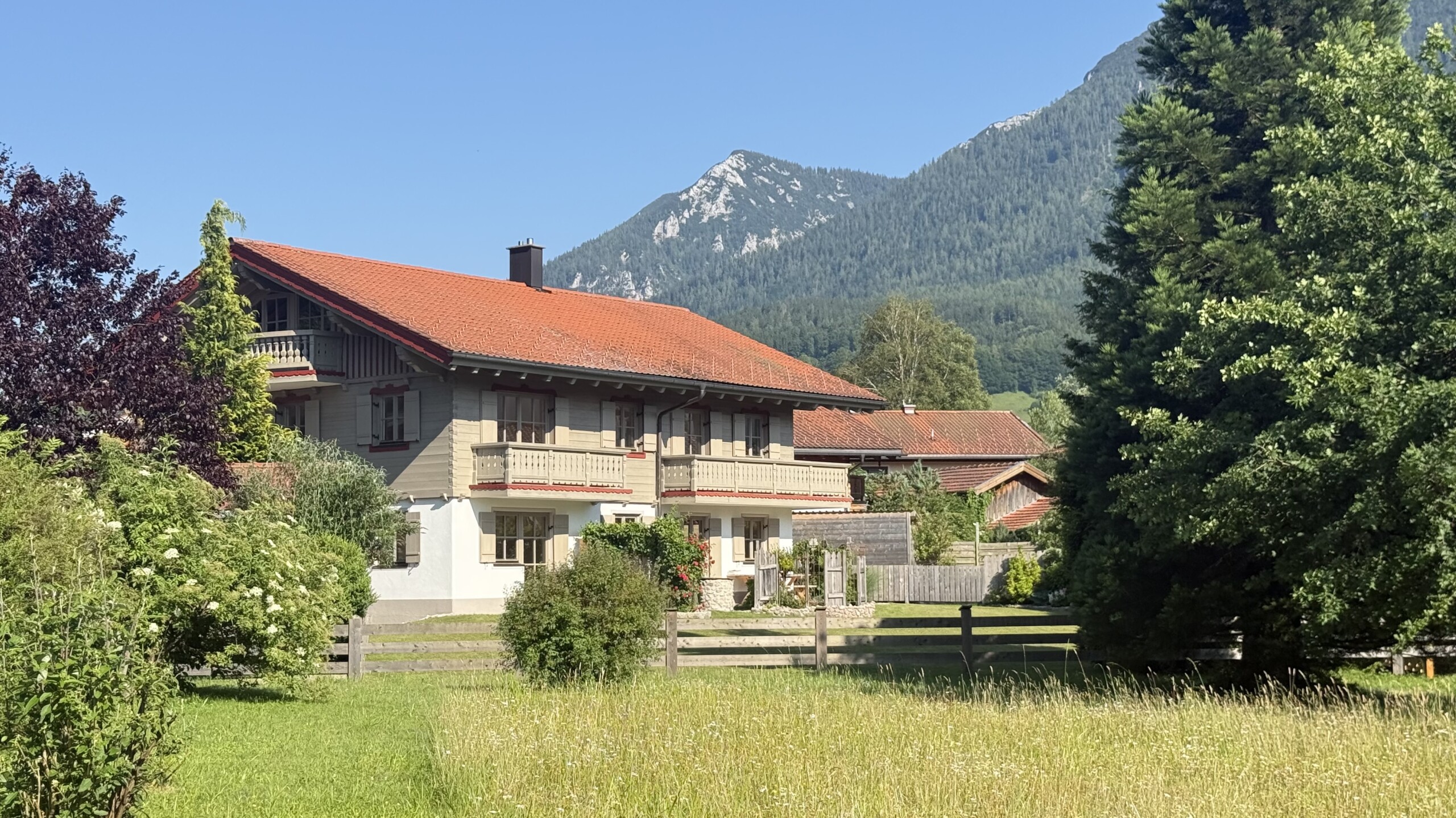 Landhaus in Ruhpolding mit Bergblick